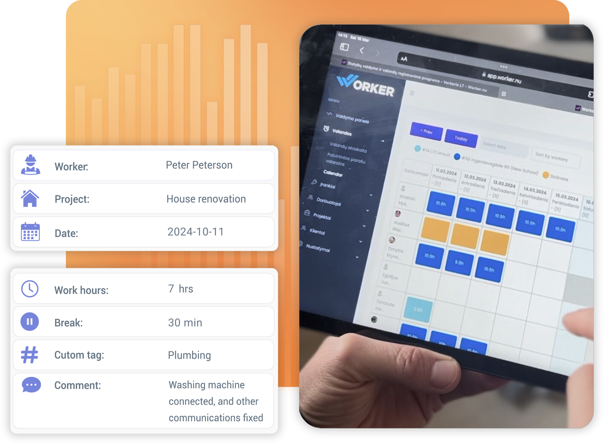 Construction staff management tool